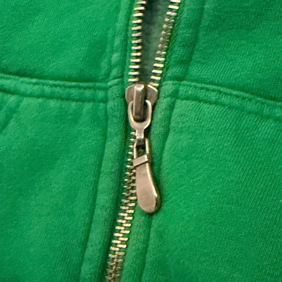 Seaside Beach Green Zip Up Hoodie Sweatshirt size Small Cozy - Picture 4 of 5